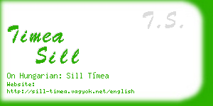 timea sill business card