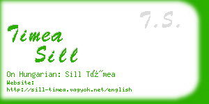 timea sill business card